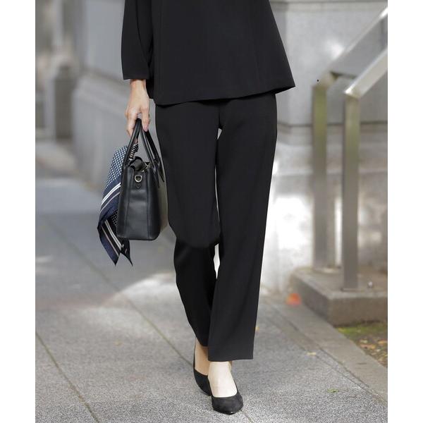 パンツ 「セットアップ対応」セラテリーダブルクロス テーパード パンツ レディース