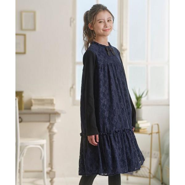 ワンピース 「150-160cm」スノウレースワンピース キッズ 子供服