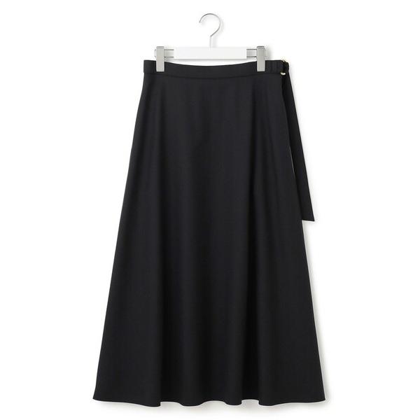 スカート 「VERY10月号掲載」メリノウールサテン スカート