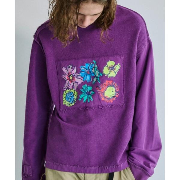 トレーナー スウェット Reversible Flower Sweatshirt リバーシブルフラワ...