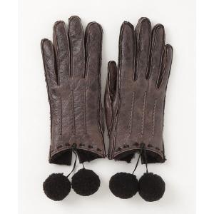 「miu miu」 手袋 - ブラウン レディース