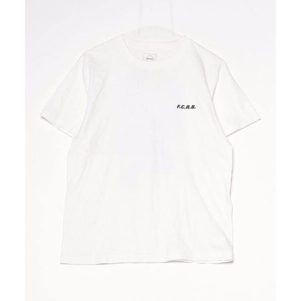 「F.C.R.B.」 ワンポイント半袖Tシャツ S ホワイト メンズ