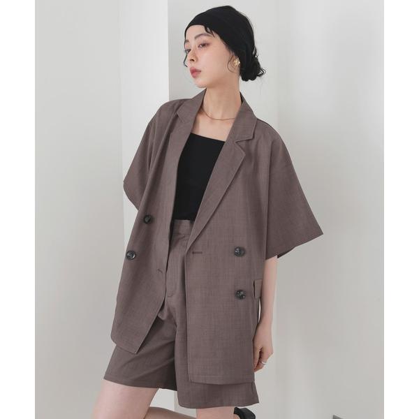 「LIAN」 テーラードジャケット FREE ブラウン レディース