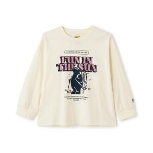 mezzo piano ラインストーンロゴ 長袖Tシャツ【50％OFF】【SALE