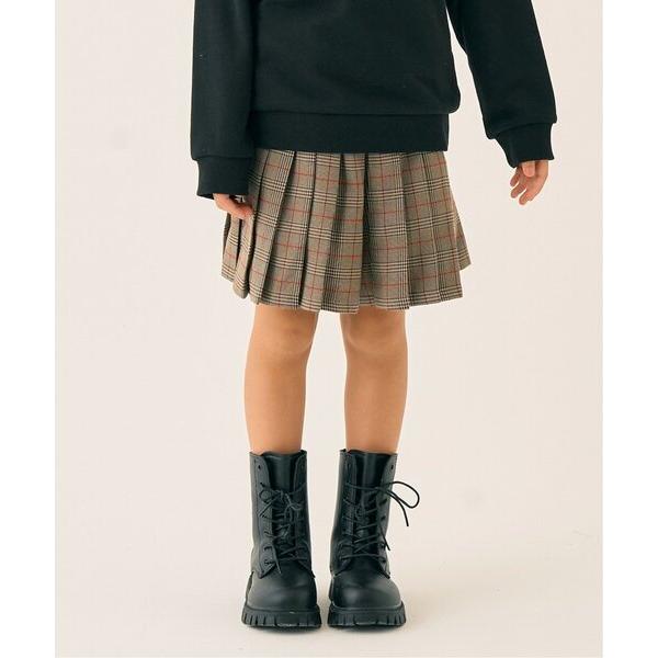 スカート グレンチェック　プリーツキュロット キッズ 子供服 女の子