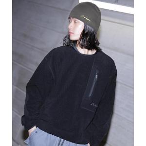 ジャージ MANASTASH/マナスタッシュ/GRID FLEECE CREW メンズ