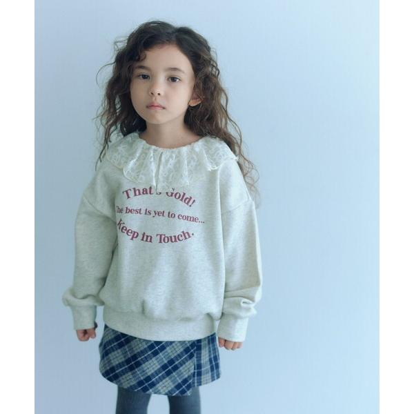 トレーナー  レースエリ 裏毛プルオーバー / キッズ  100cm-160cm キッズ 子供服 女...