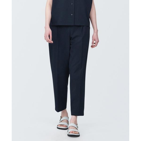 「無印良品」 イージーパンツ X-SMALL ネイビー レディース