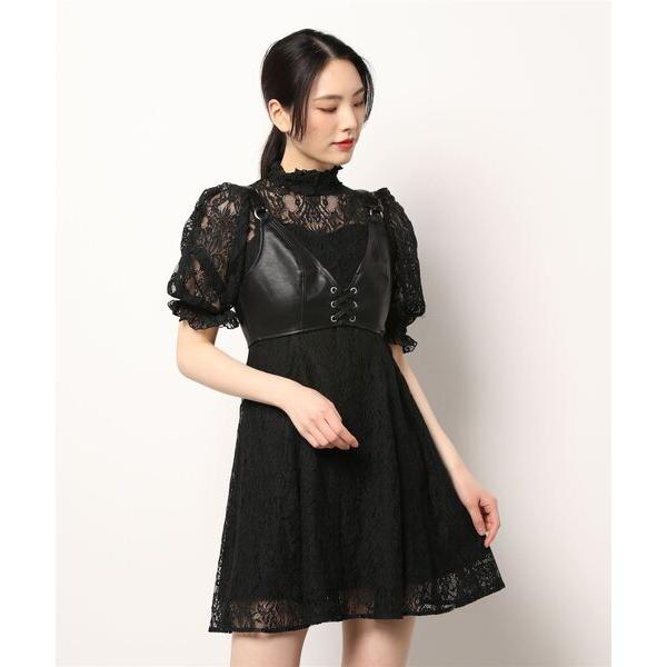 「EATME」 半袖ワンピース SMALL ブラック レディース