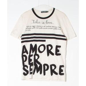 「DOLCE&GABBANA」 半袖Tシャツ 44 ホワイト メンズ