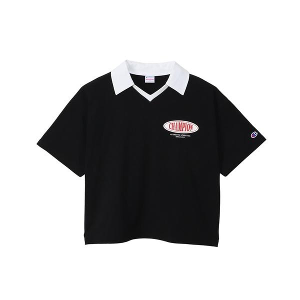 「Champion」 「KIDS」半袖ポロシャツ 150 ブラック キッズ