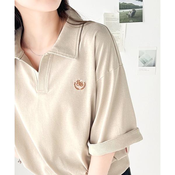 「Java」 半袖カットソー X-LARGE ベージュ レディース