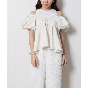 「Re.Verofonna」 半袖ブラウス MEDIUM アイボリー レディース