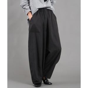 パンツ ピーチ起毛 コクーンパンツ レディースの商品画像