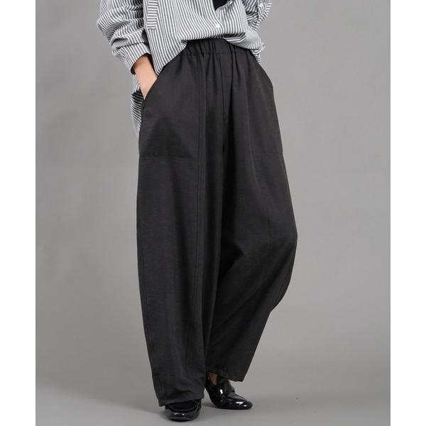 パンツ ピーチ起毛　コクーンパンツ レディース