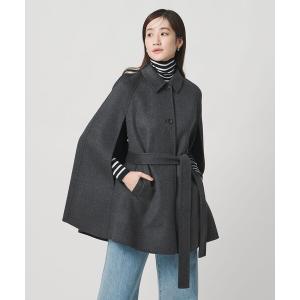 コート アウター リバー ケープ コート レディース