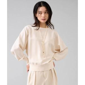 ニット セーター 「定番」布帛コンビニットトップス レディース