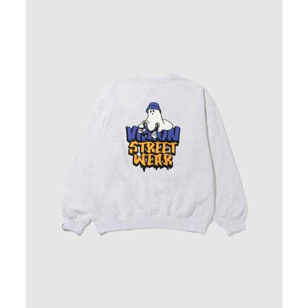 トレーナー スウェット VISION STREET WEAR ゴーストデザインスウェット メンズ レ...
