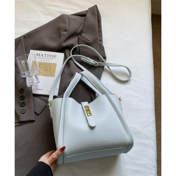 ハンドバッグ ゴールドジップスクエア型2WAYハンドバッグ