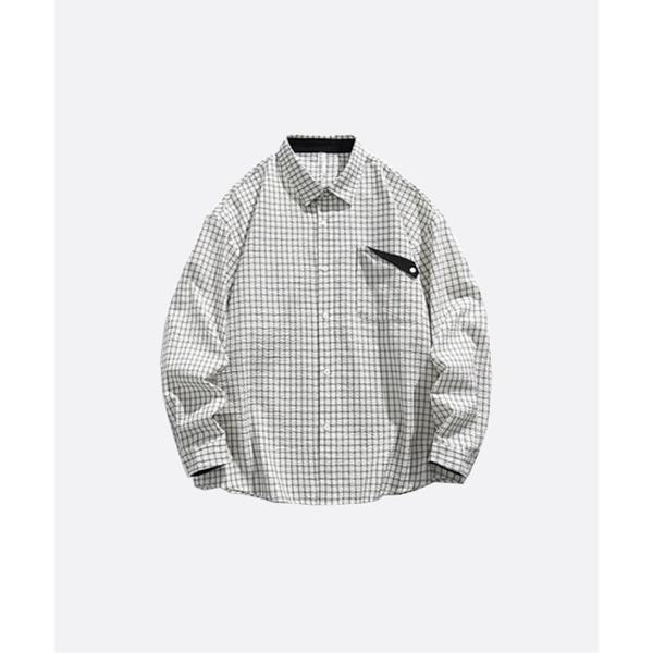 シャツ Pocket Design Checker Shrit メンズ