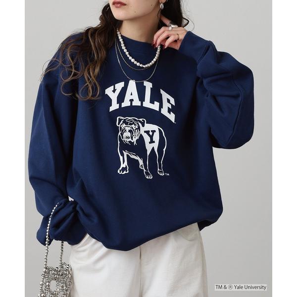 トレーナー スウェット YALE DOUBLEーSIDED PRINTING CREW SWEAT ...