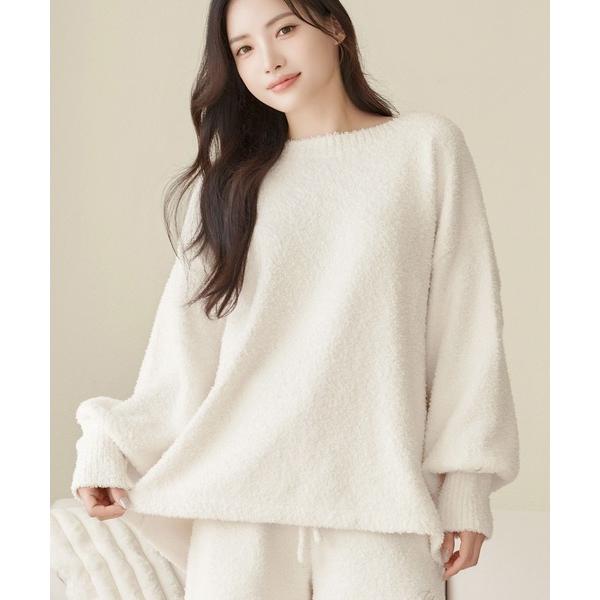 パジャマ ルームウェア 「P.snow」ボートネックトップス レディース