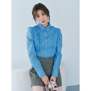 ブラウス シャツ コンパクトパフスリーブシャツ レディース