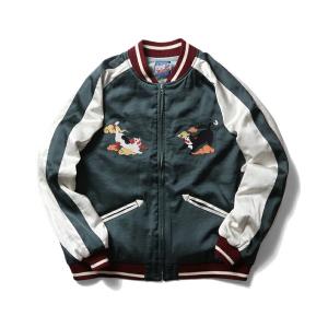 スカジャン HOUSTON スカジャン(百猫) レディース メンズ
