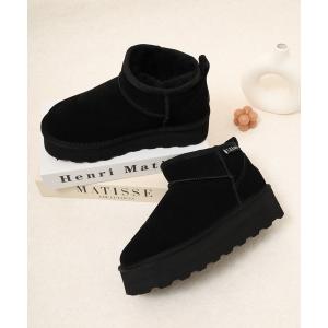 ブーツ L.B.Evans Dede 厚底ムートンブーツ レディース