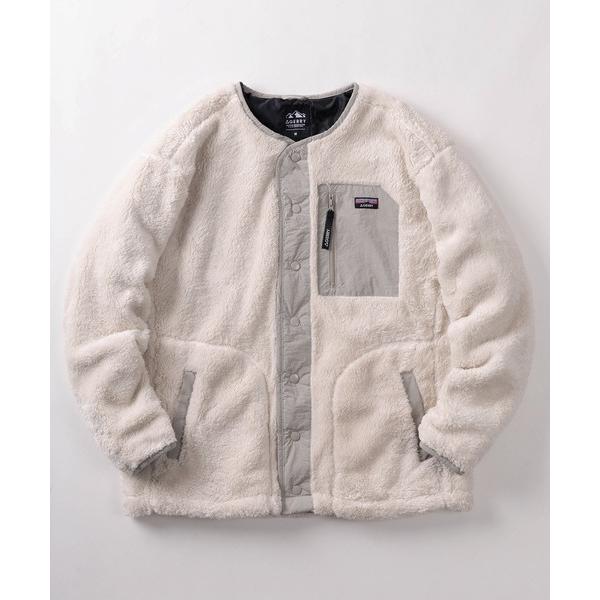 ジャケット ノーカラージャケット 「70」「GERRY/ジェリー」ロゴワンポイント ソフトボア×ナイ...