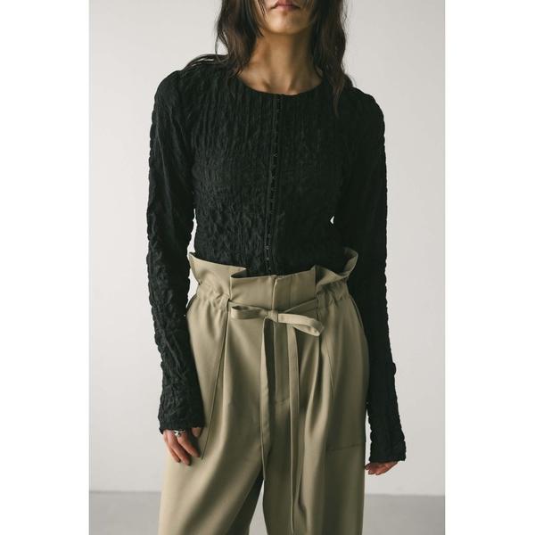 ブラウス シャツ シャーリングコルセットトップ レディース