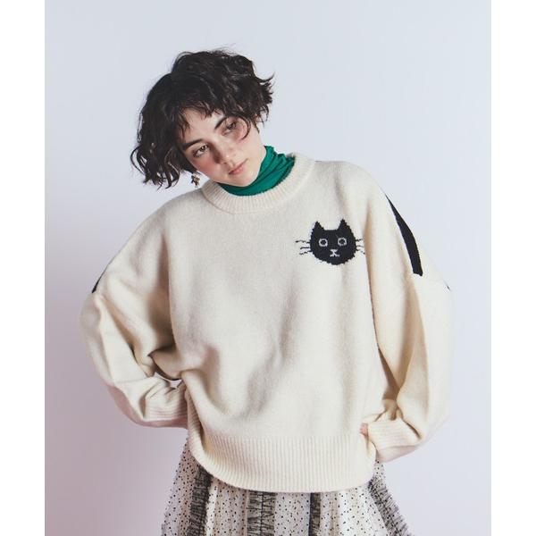 ニット セーター CATボーダーニット レディース メンズ