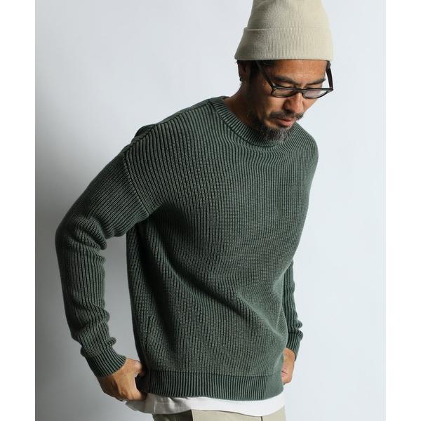 セーター ニット GARMENT-DYE FADE COLOR KNIT：製品染め フェードカラー ...