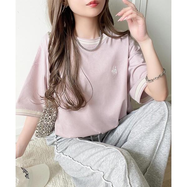 「Java」 半袖Tシャツ LARGE ピンク レディース