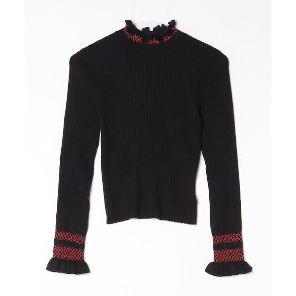 「LILY BROWN」 長袖ニット FREE ブラック レディース