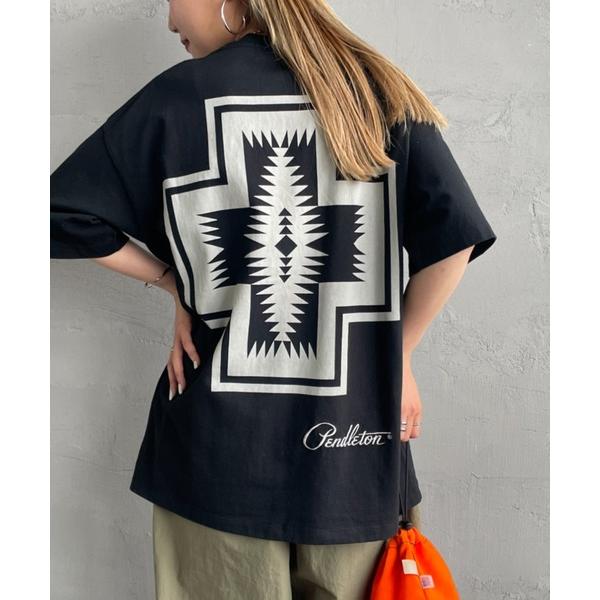 「PENDLETON」 半袖Tシャツ X-LARGE ブラック系その他 レディース
