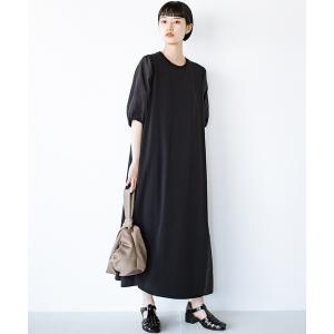 「haco!」 半袖ワンピース MEDIUM ブラック レディース