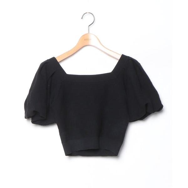 「LILY BROWN」 半袖ニット ONE SIZE ブラック レディース