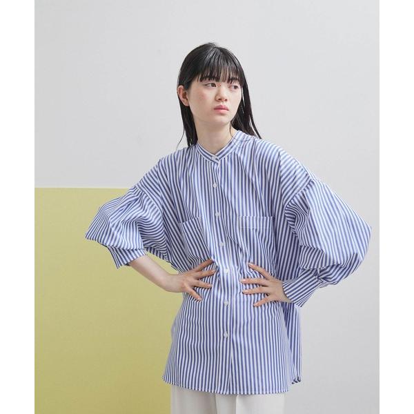 「ADAM ET ROPE&apos;」 長袖ブラウス FREE ブルー系その他6 レディース