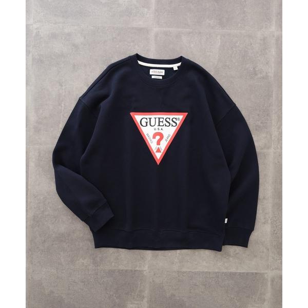トレーナー スウェット GUESS JEANS GJ CN OS ICONIC TRIANGLE S...