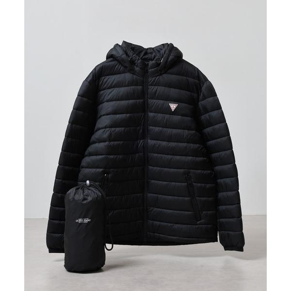 ナイロンジャケット GUESS JEANS GJ HOODED PUFFER ゲス ナイロン・フーデ...