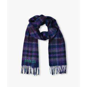 マフラー ストール ウールチェックマフラー レディース