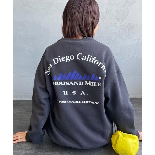トレーナー スウェット 「THOUSAND MILE/サウザンドマイル」 別注 バックプリント クル...