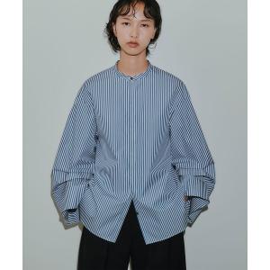 ブラウス シャツ 「CAST COLON」スリーブタックストライプブラウス レディース