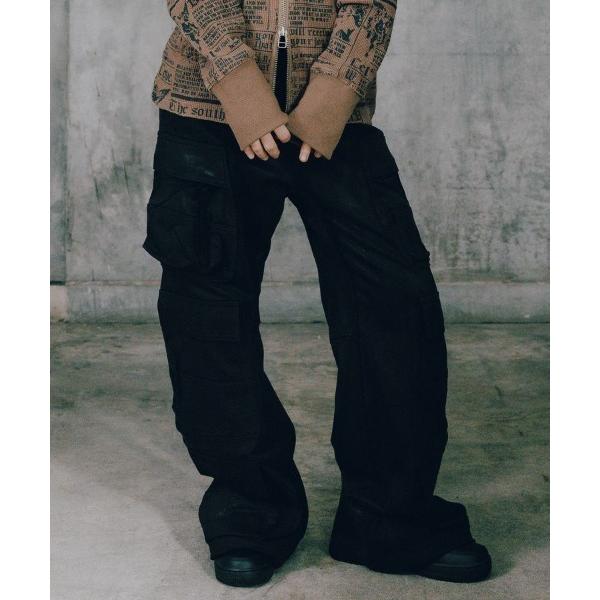 ジーンズ 「BREATH」COATING TRIPLE CARGO PANTS / ブラック 「BR...