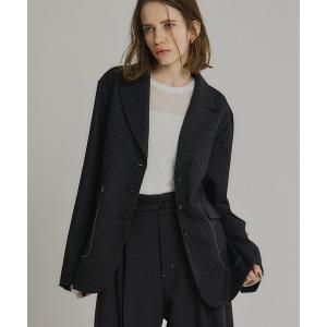 ジャケット テーラードジャケット ダブルクロスノッチドラペルジャケット＊セットアップ対応＊ レディース