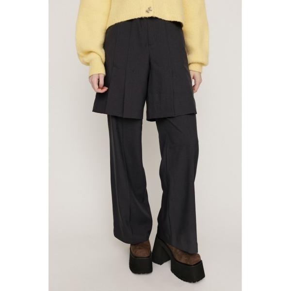 スラックス パンツ LAYERED RELAX SLACKS レイヤード リラックス スラックス 秋...