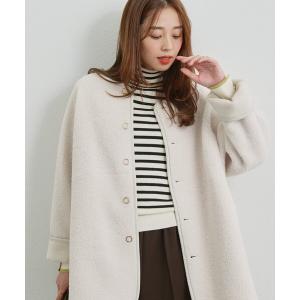 ブルゾン アウター 「幅広く楽しめる」リバーシブルボアコート レディース