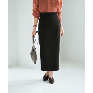 スカート ストレッチジョーゼットストレートスカート