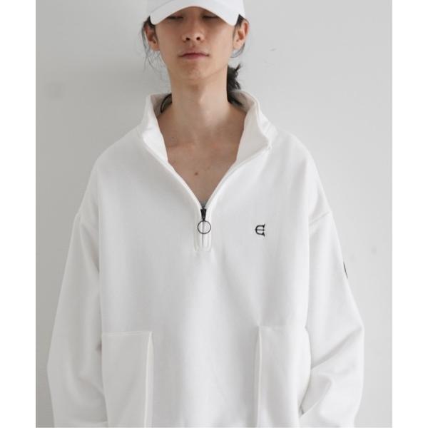 トレーナー スウェット Evisen Skateboardsゑ Mind land half zip...